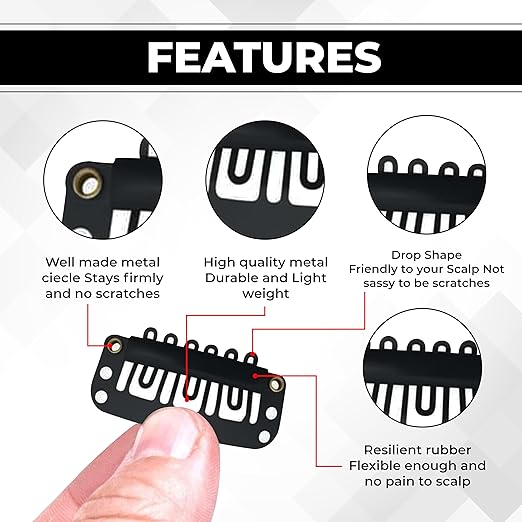 Beuni Hair Extension Hair Patch Clips for Men & Women