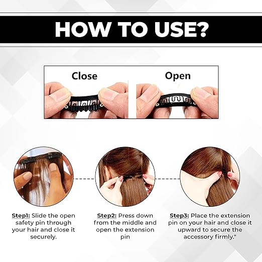 Beuni Hair Extension Hair Patch Clips for Men & Women