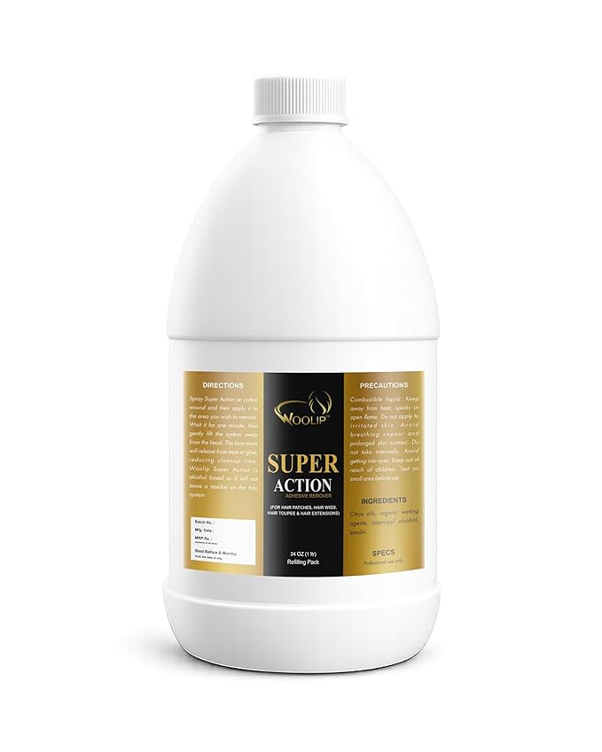 Woolip Super Action Adhesive Remover For Hair wigs Hair patch Hair extension (1 L)