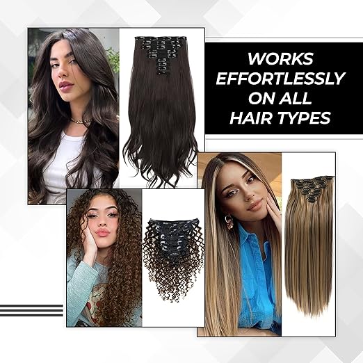 Beuni Hair Extension Hair Patch Clips for Men & Women