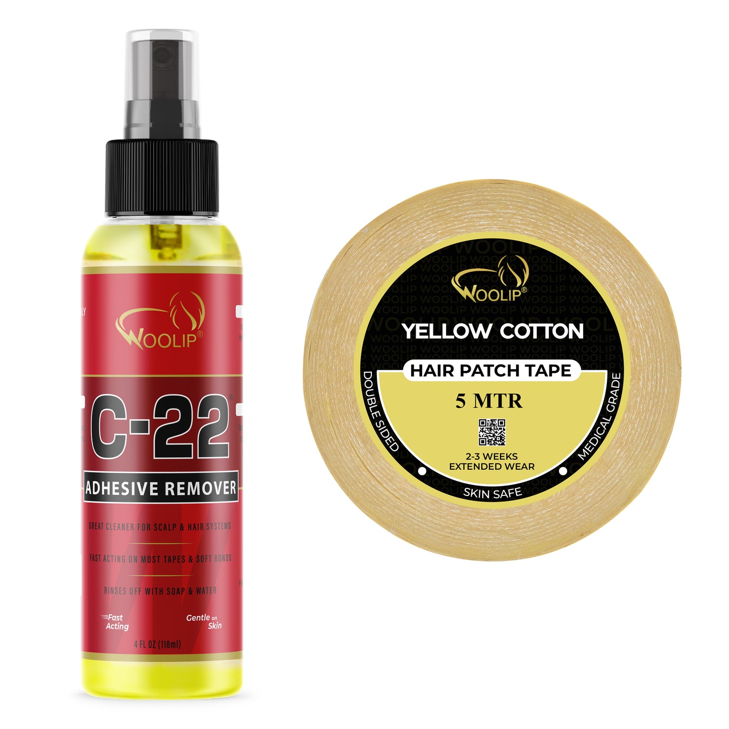 C22 Solvent Remover (118ml) + Yellow Cotton Tape (5m)- Combo Pack