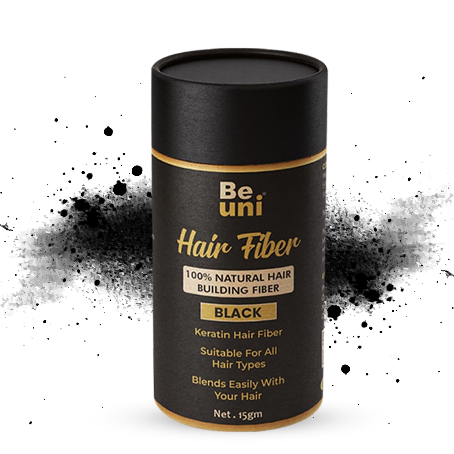 Beuni Hair Fibers for Women & Men (Black - 15Gm)