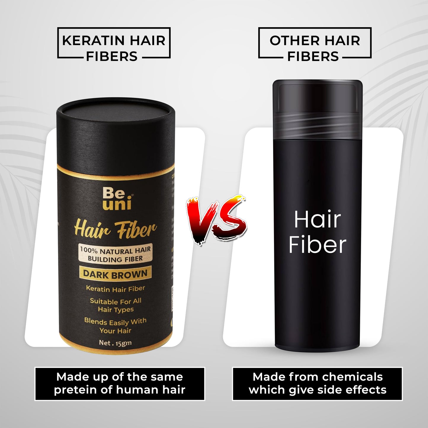 Beuni Hair Fibers for Women & Men (Dark Brown- 15 gm)