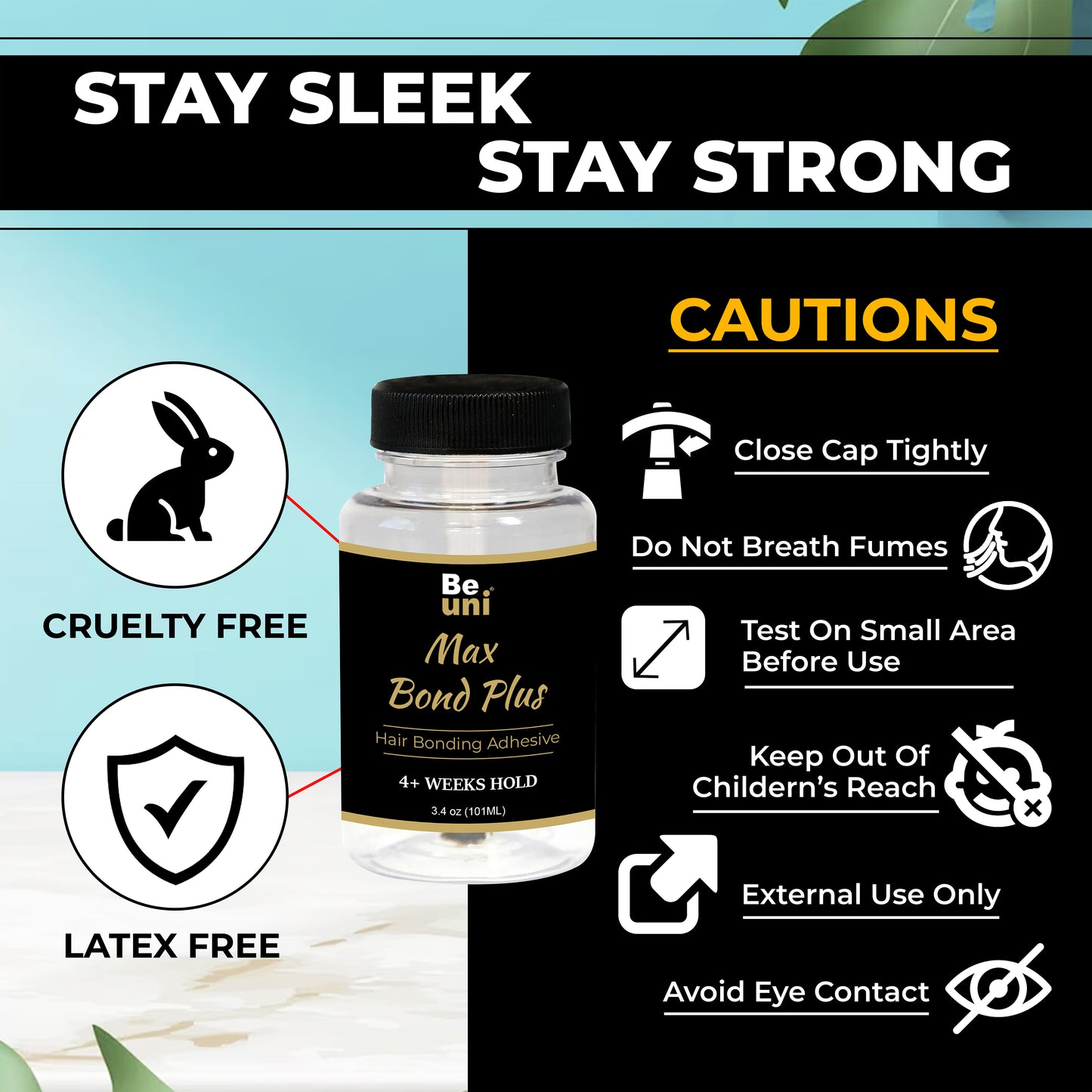 Premium Max Bond Plus Ultra Hold Wig Glue (3.4 OZ 101 ML)