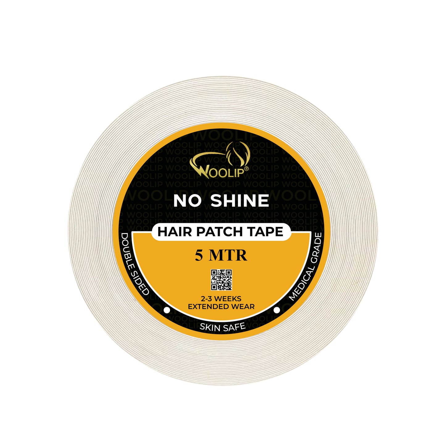 Woolip Super Stretch Double sided No shine Hair Patch Tape Unisex (5 Meter)