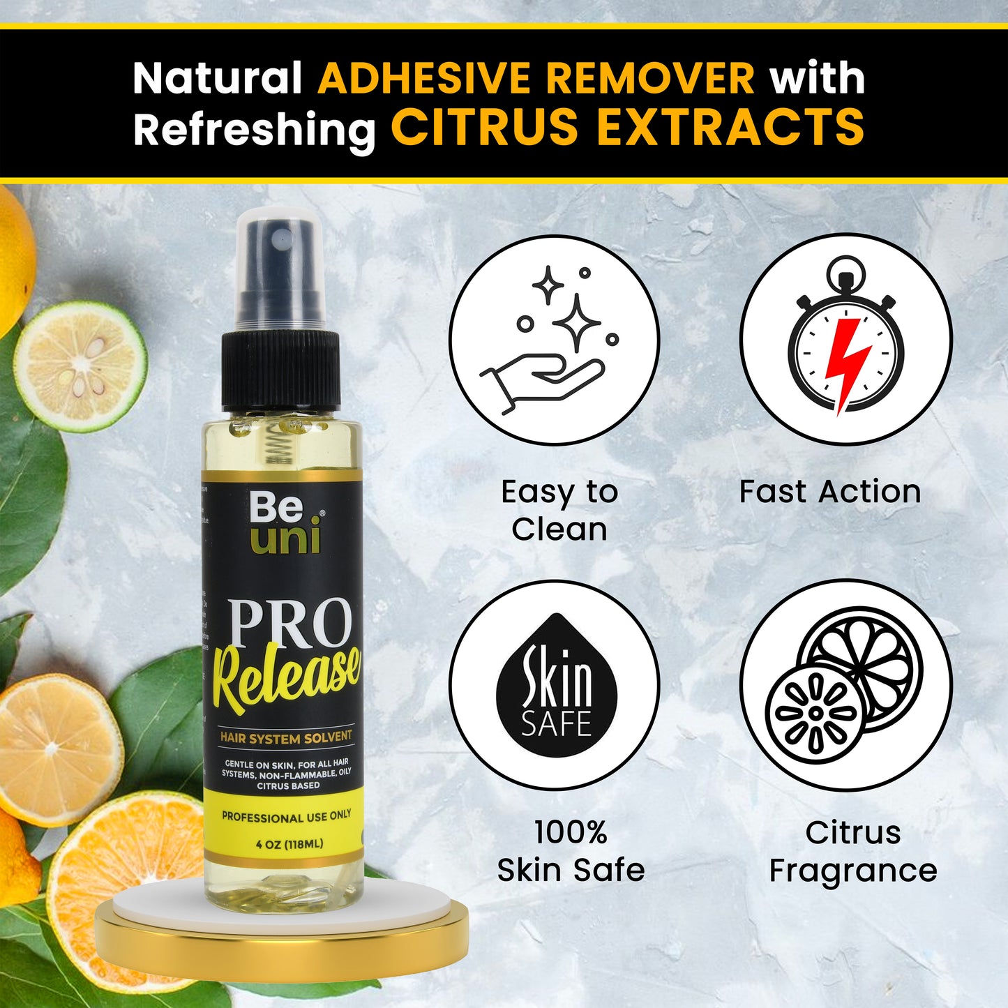 Premium Pro Release Hair Wig Adhesive Remover Solvent 4oz (118ml)