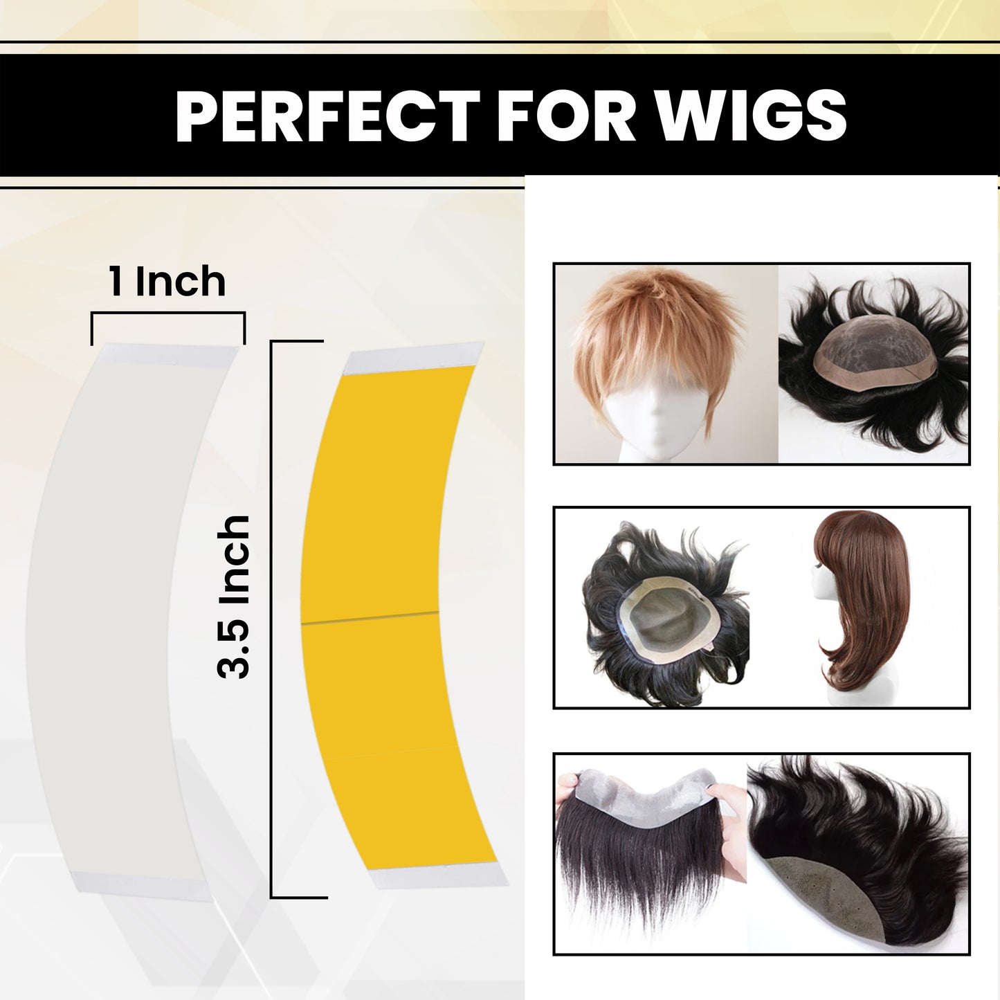 Beuni German Brown Strong Hold Waterproof Tape for Hair Patch - 36 Pcs