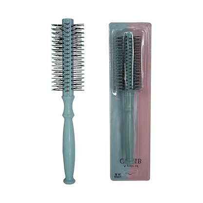 (Sleek Roller Cyan) Beuni Professional Perfect Hair Brush for Men, Women and Kids, Detangler for All Hair Types with Soft Bristles