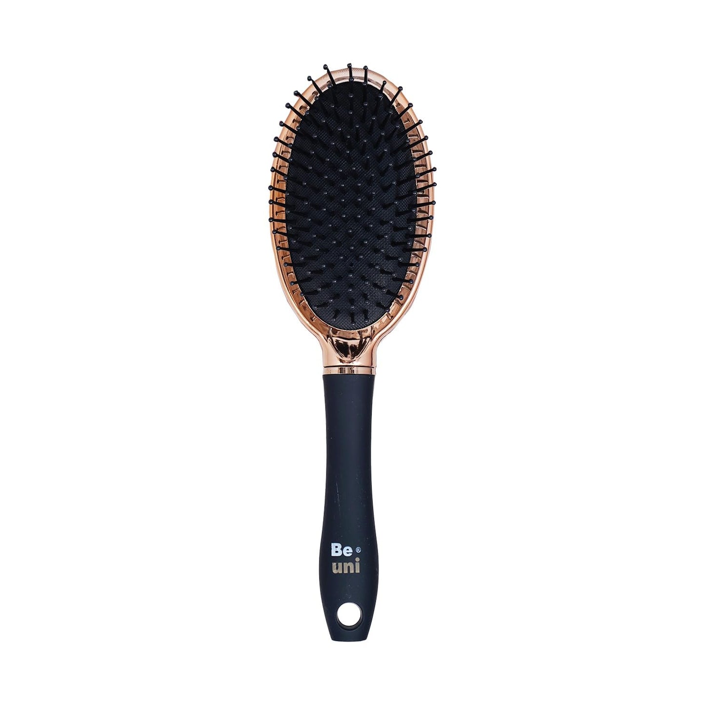 (Oval Cushion Golden) Beuni Professional Perfect Hair Brush for Men, Women, and Kids, Detangler for All Hair Types with Soft Bristles