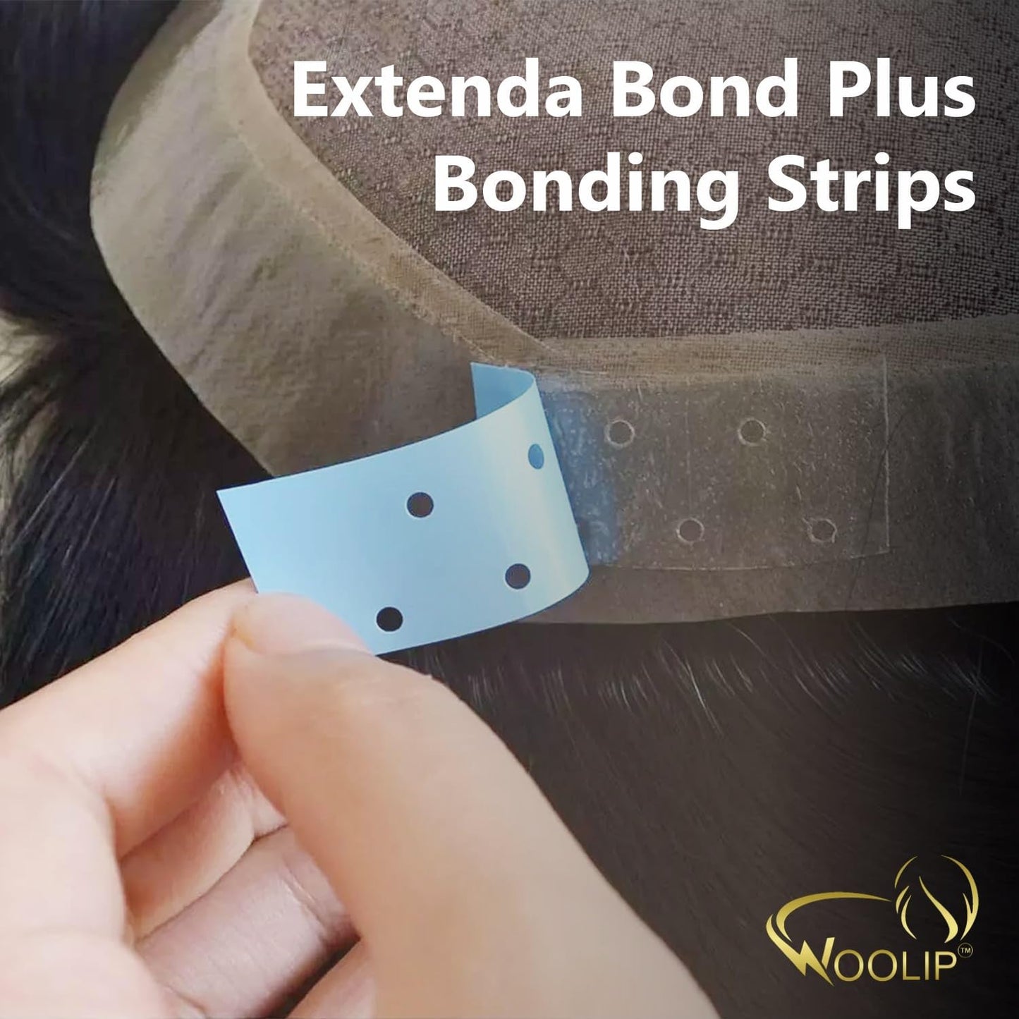 Woolip Extenda Bond Plus Bonding Strips With Holes Size - 1 1/2" X 12" (Blue - 10Pcs)