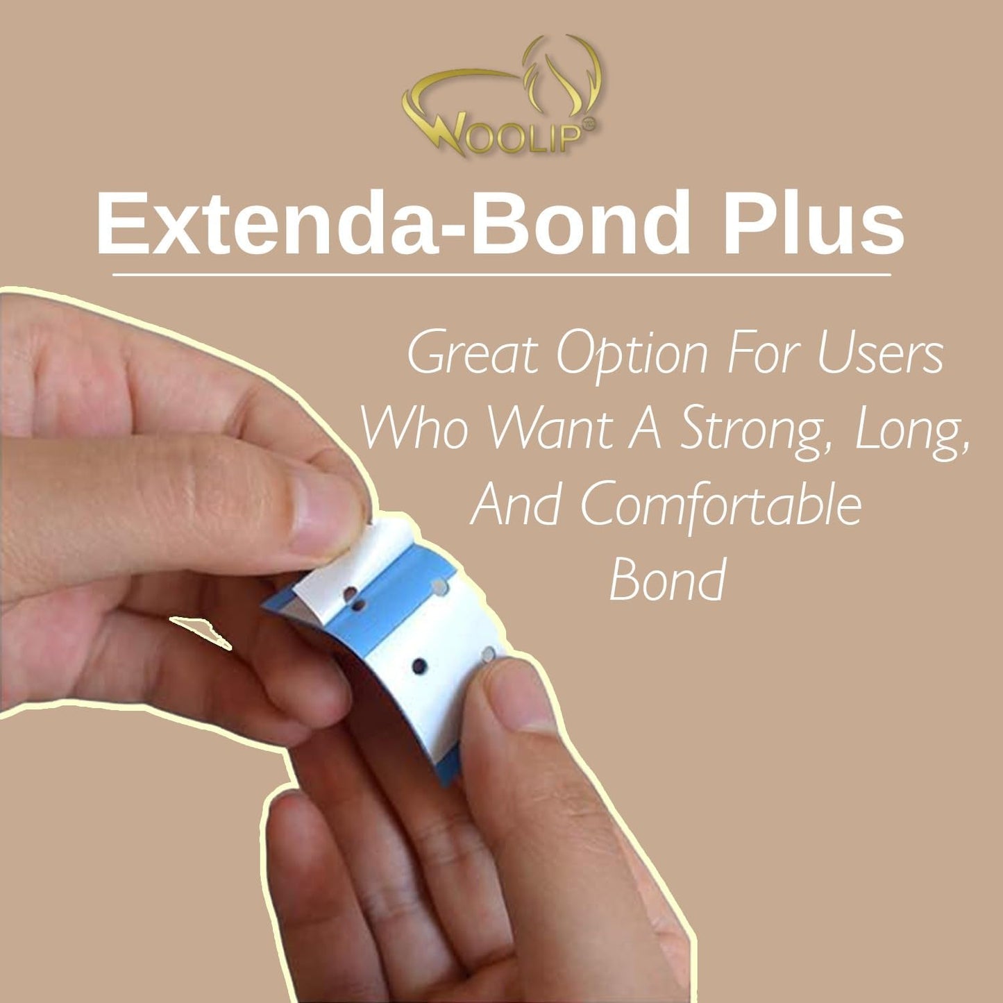 Woolip Extenda Bond Plus Bonding Strips With Holes Size - 1 1/2" X 12" (Blue - 5Pcs)