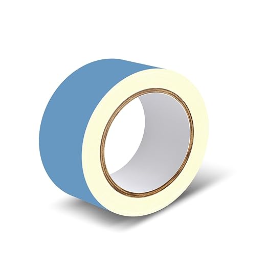 Woolip Yellow box strong blue Tape | 1 Inch Cotton Material, Double Sided, and Waterproof Hair patch Tape (Blue- 5meter)