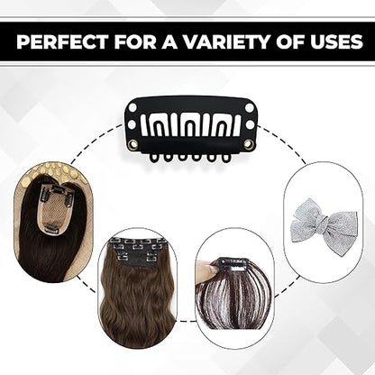 Beuni Hair Extension Hair Patch Clips for Men & Women
