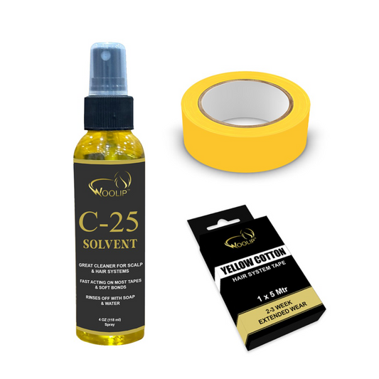 C25 Solvent Remover (118ml) + Yellow Cotton Tape (5m)- Combo Pack