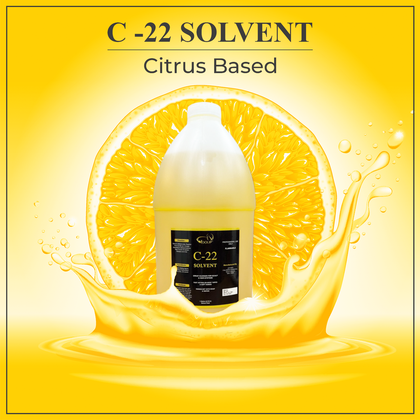 Woolip C22 Hair Adhesive Remover For Hair Patch & Extensions (1Litre)