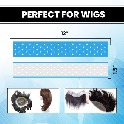 Woolip Extenda Bond Plus Bonding Strips With Holes Size - 1 1/2" X 12" (Blue - 10Pcs)