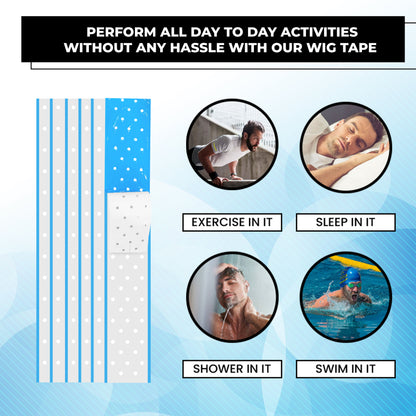 Woolip Extenda Bond Plus Bonding Strips With Holes Size - 1 1/2" X 12" (Blue - 10Pcs)