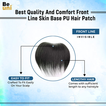 Beuni Frontal PU Skin Base Hair Patch for Invisible Frontline & Natural Coverage