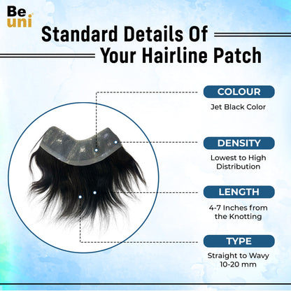 Beuni Frontal PU Skin Base Hair Patch for Invisible Frontline & Natural Coverage