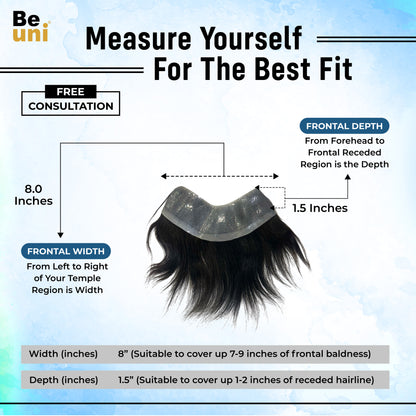 Beuni Frontal PU Skin Base Hair Patch for Invisible Frontline & Natural Coverage
