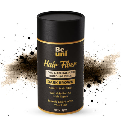 Beuni Hair Fibers for Women & Men (Dark Brown- 15 gm)