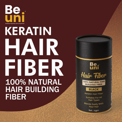 Beuni Hair Fibers for Women & Men (Black - 15Gm)