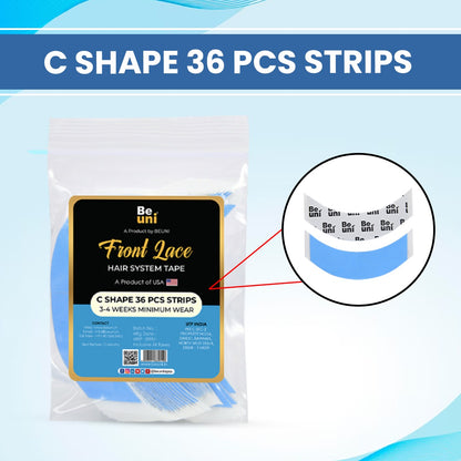 Premium Front Lace Support Double Sided Transparent (36 Pieces Tape Strips)