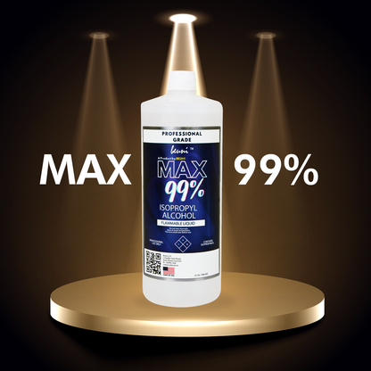 Premium Max 99% ISO Propyl Alcohol 99.9% Pure, Wig Patch Cleaner 1L