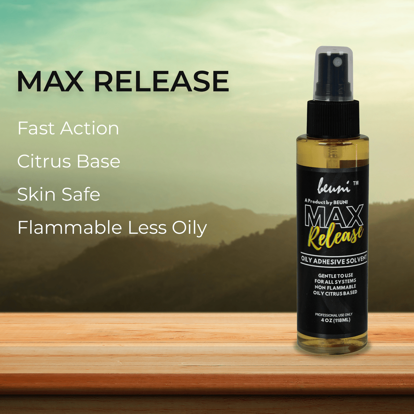 Premium Max Release Hair Wig Adhesive Remover Solvent (4oz/118ml)