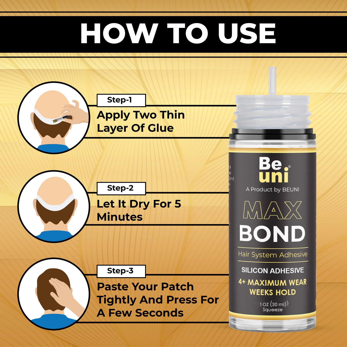 Premium Max Bond Hair Wig Adhesive (30Ml)