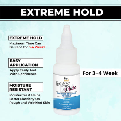 Premium Max White Wig Patch Waterproof Glue (30Ml)