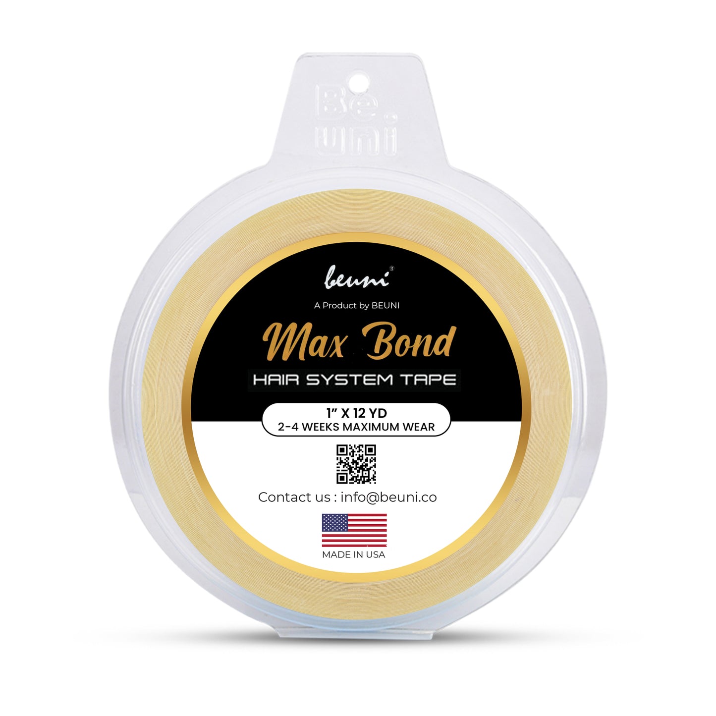 Premium Max Bond Double Sided Transparent Ultra Hold Tape (1″ x 12 YD ROLL)