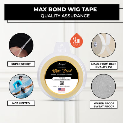 Premium Max Bond Double Sided Transparent Ultra Hold Tape (1″ x 12 YD ROLL)