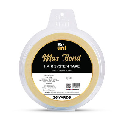 Premium Max Bond Double Sided Transparent Ultra Hold Tape for Wigs & Extensions (1″ x 36 YD)