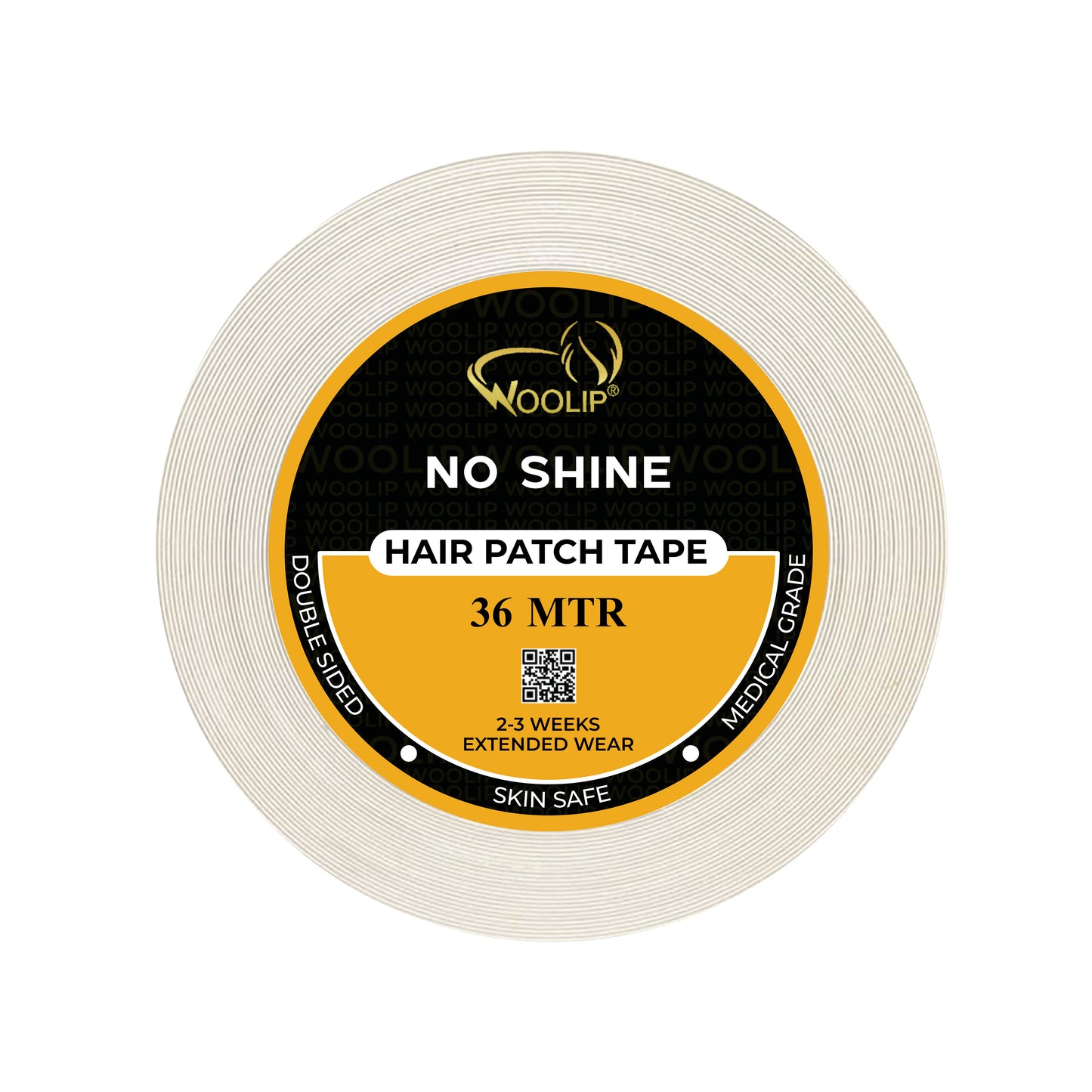 Woolip Super Stretch Double sided No shine Hair Patch Ultra Hold Tape (36 Meter)