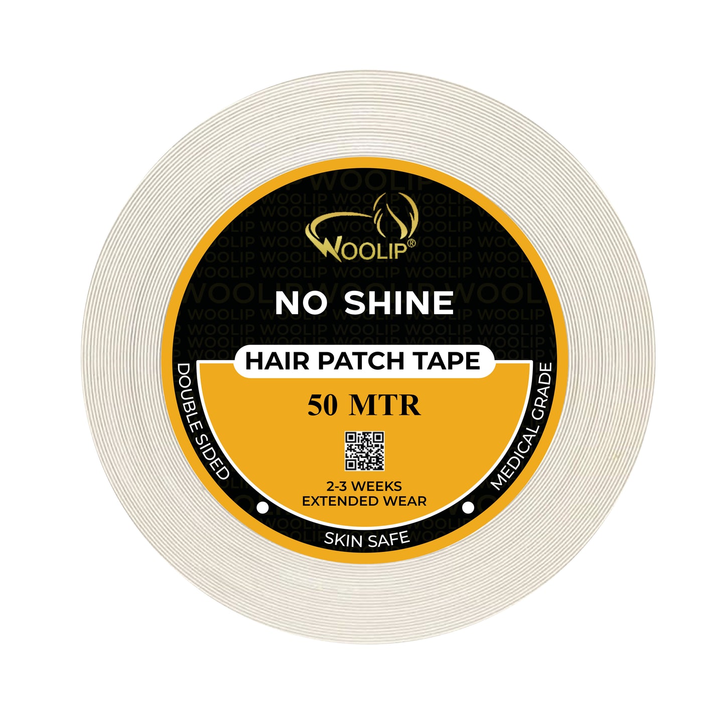 Woolip Super Stretch Double sided No Shine Hair Patch Ultra Hold Tape (50 Meter)
