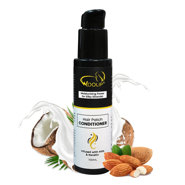 Hair Patch Care Kit Shampoo Conditioner And Serum Combo Set 200ml 100ml 60ml