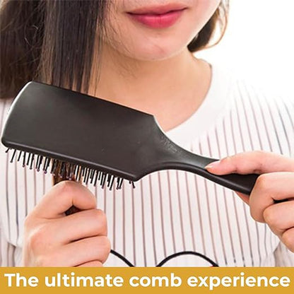 Beuni Premium Paddle Hair Brush for Men & Women | Comb Brush Black (Pack of 1)