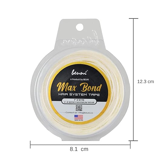 Premium Max Bond Double Sided Transparent Ultra Hold Tape (1″ x 12 YD ROLL)