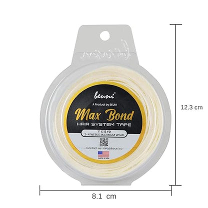 Premium Max Bond Double Sided Transparent Ultra Hold Tape (1″ x 12 YD ROLL)