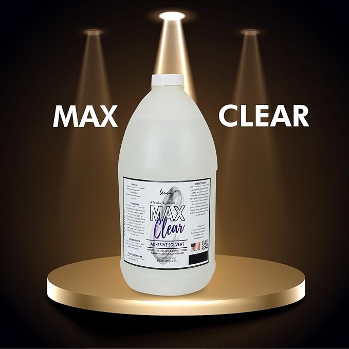 Premium Max Clear Fast Hair Patch Solvent Remover, 1 gallon (3.79 Liter’s)