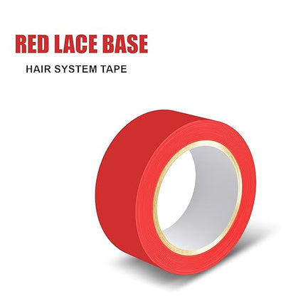 Woolip Transparent Double Sided Red Tape For Hair Patch & Toupee (50 Meter)