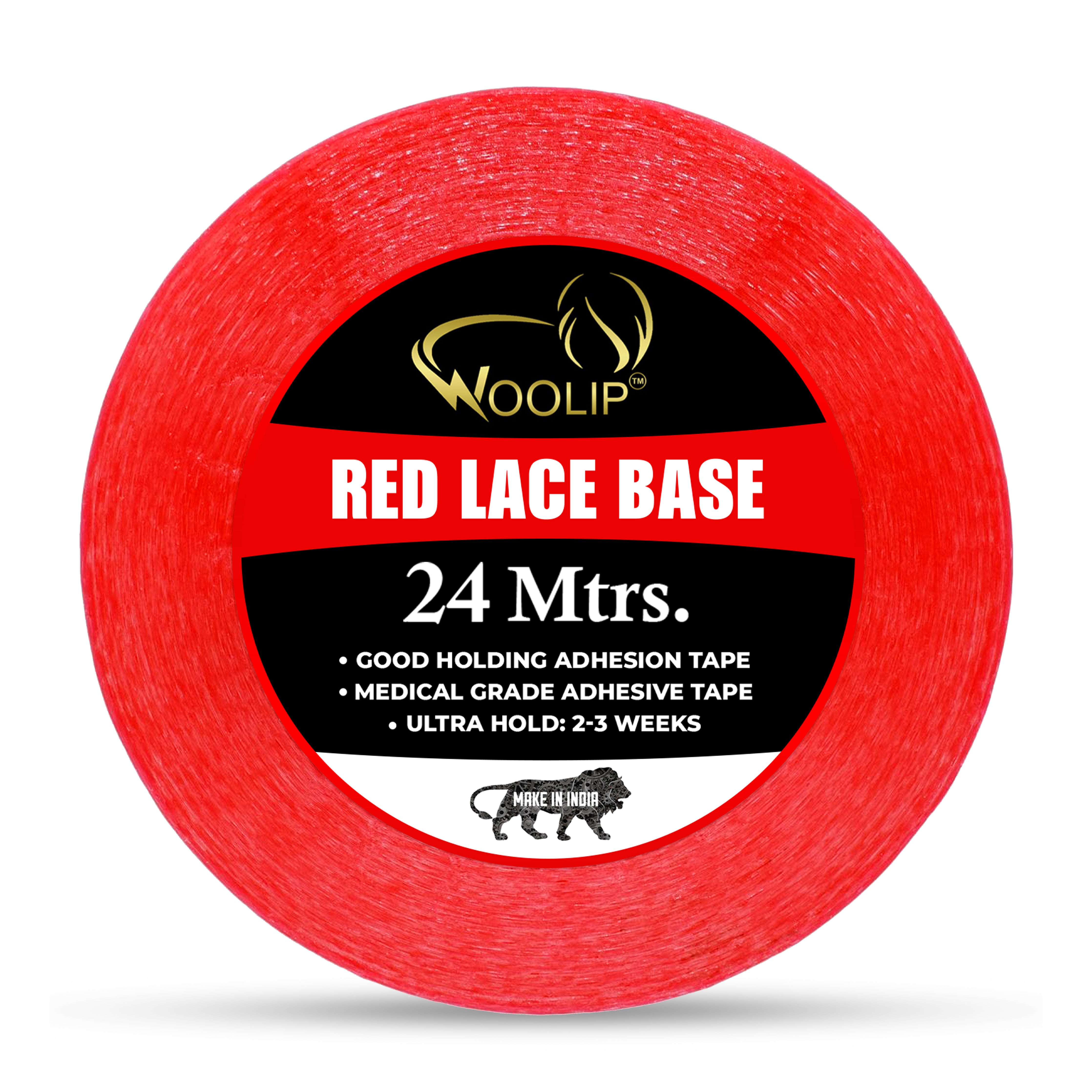 Woolip Transparent Hair Double sided Patch Hair Toupee Red Tape 24 Beuni