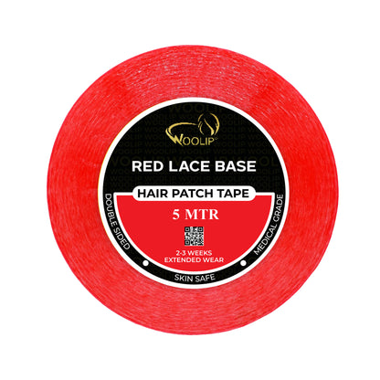 Woolip Transparent Hair Wigs/Patch Double Sided Red Tape (5 Meter)