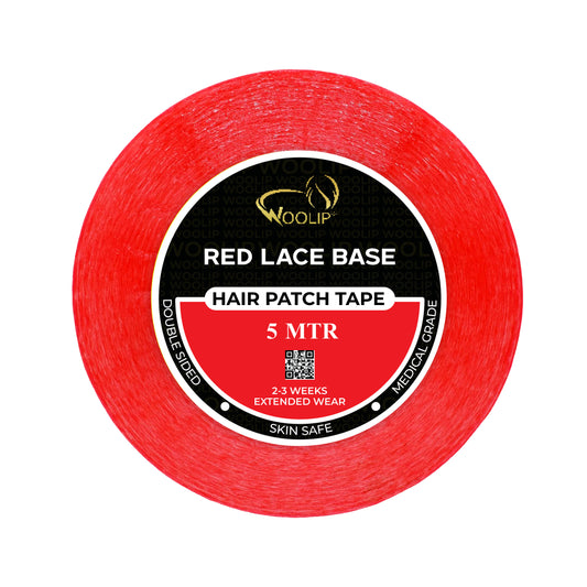 Woolip Transparent Hair Wigs/Patch Double Sided Red Tape (5 Meter)