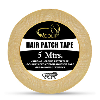 Woolip Yellow cotton Tape | German Brown Tape | Wig Tape I Hair Patch Tape (5 meter)