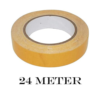 Woolip Yellow cotton Tape | German Brown Tape | Wig Tape I Hair Patch Tape (24 meter)