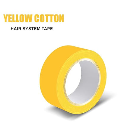 Woolip Yellow cotton Tape | German Brown Tape | Wig Tape I Hair Patch Tape (5 meter)